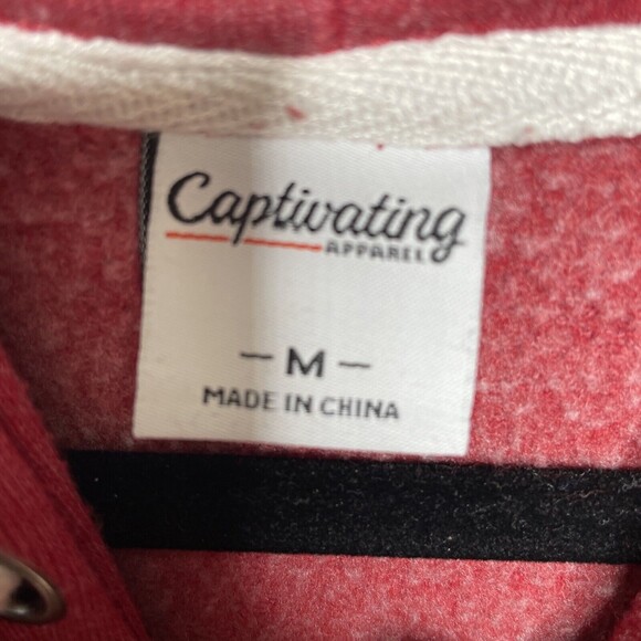 Arizona State University Hoodie Mens Medium Maroon Fleece Sweatshirt Captivating - Picture 6 of 12